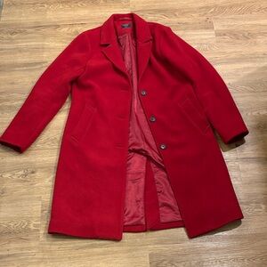 Abercrombie & Fitch Wool Blend Tailored Top Coat -Large Tall